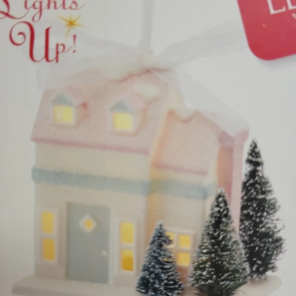 Lenox Light Up Cape Cod House Ornament Christmas Holiday Warm White 3" - Picture 4 of 8